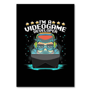 I Am A Video Game Developer Table Number