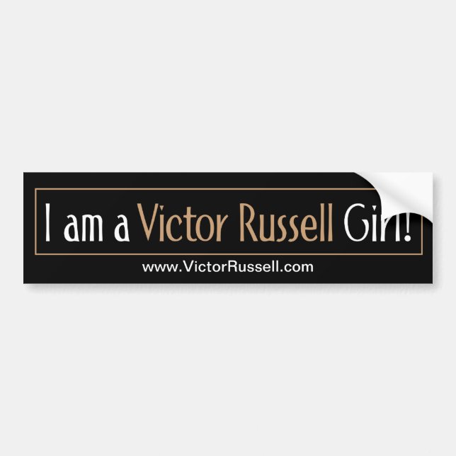 I am a VR Girl Bumper Sticker (Front)