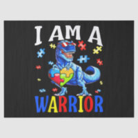 I Am A Warrior Autism Family Dinosaur Autism