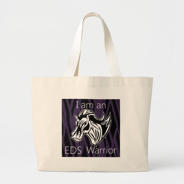 I am a warrior.png large tote bag (Front)