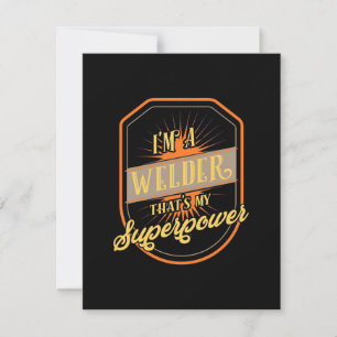 I Am A Welder Thank You Card