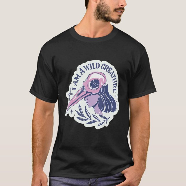 I Am A Wild Creature Witchy T-Shirt (Front)