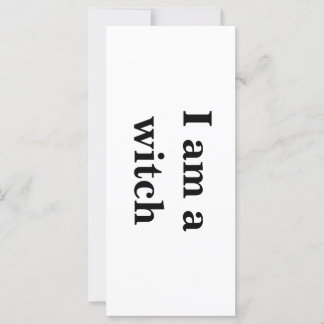 "I am a witch" Intention Card