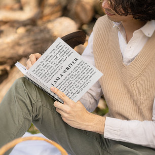 I AM A WRITER Custom Notebook