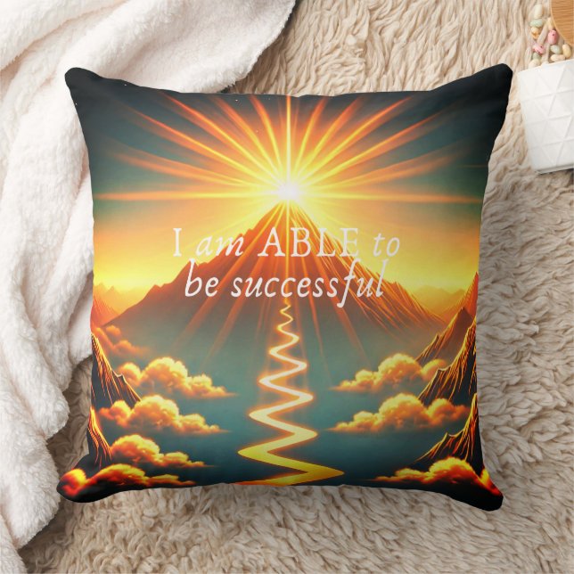 I am ABLE - Affirmation Throw Pillow  (Blanket)