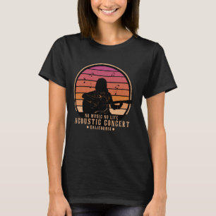 I Am Acoustic Guitar Funny California Retro Acoust T-Shirt