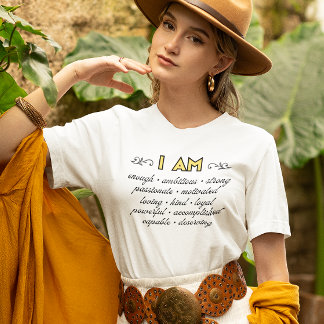 I Am Affirmations Inspirational Tee