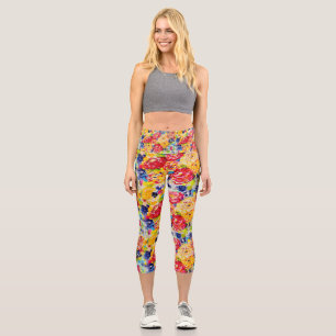 I AM ALL ROSES CAPRI LEGGINGS! LEGGINGS