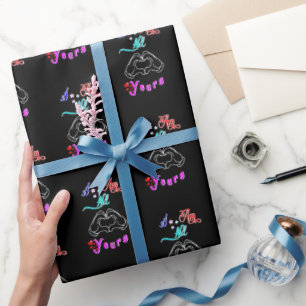 I Am All Yours Romantic Valentines Couple Wrapping Paper