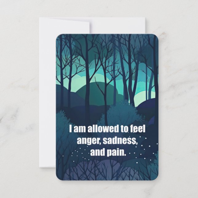 I Am Allowed to Feel Thank You Card (Front)