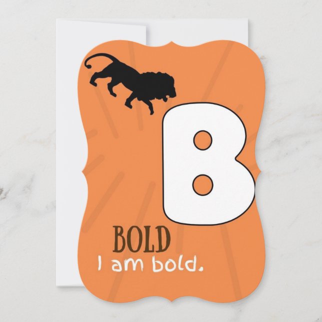 I AM ALPHABET B AFFIRMATION CARD FOR KIDS (Front)