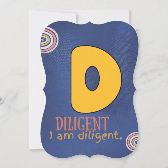 I AM ALPHABET D AFFIRMATION CARD FOR KIDS (Front)