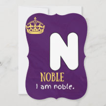 I AM ALPHABET N AFFIRMATION CARD FOR KIDS