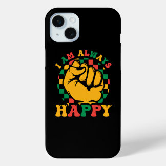 i_am_always_happy_01 iPhone 15 mini case