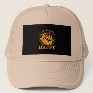 i_am_always_happy_01 trucker hat