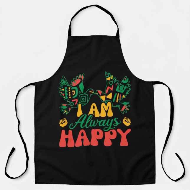 i_am_always_happy_02 apron (Front)