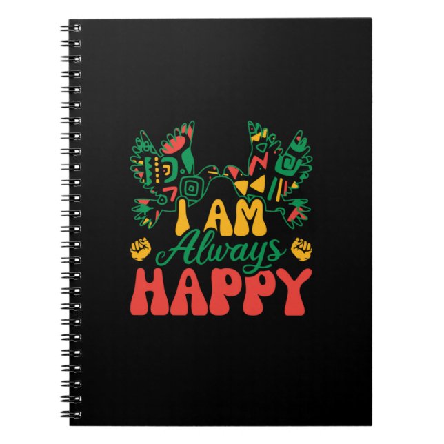 i_am_always_happy_02 notebook (Front)