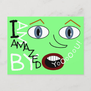 I am Amazed by You - Nod Notes Postcard
