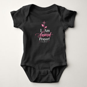 I Am an Answered Prayer Christian Baby Bodysuit