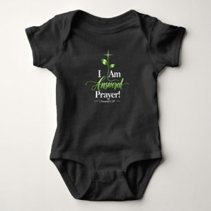 I Am an Answered Prayer Christian Baby Bodysuit