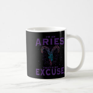 I Am An Aries Zodiac Sign Graphic Art Ram Horoscop Coffee Mug