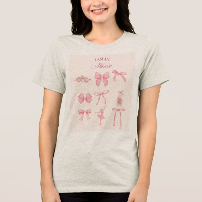 I am an Athlete Tri-Blend Shirt (Front)