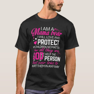I Am An Auntie Bear I Will Love And Protect My Chi T-Shirt