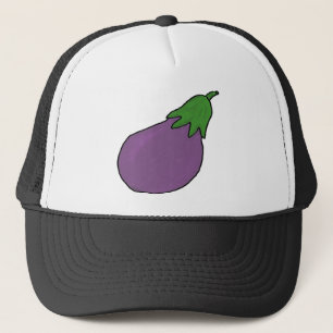 I am an eggplant trucker hat
