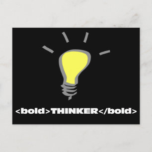 I am an innovative bold thinker 2 postcard