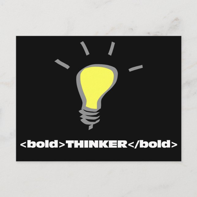 I am an innovative bold thinker 2 postcard (Front)