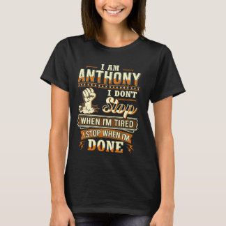 I am Anthony Shirt Personalised Anthony First Name