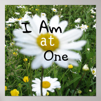 I am at One wildflowers Poster