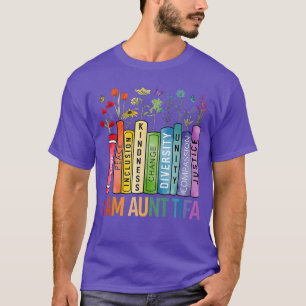 I Am Aunt Tifa Human Rights Floral Women Men Prote T-Shirt