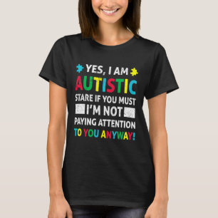 I Am Autistic Fun Autism Awareness Acceptance Puzz T-Shirt