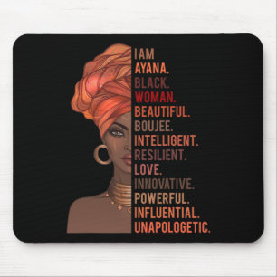 I Am Ayana Black Woman History Month Pride Melanin Mouse Pad