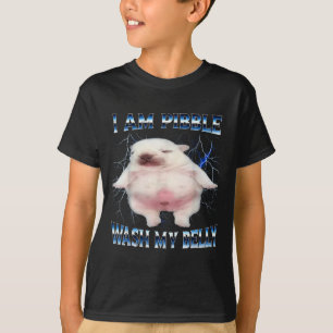 I Am Bble Wash My Belly Funny Dog Clean My Belly M T-Shirt