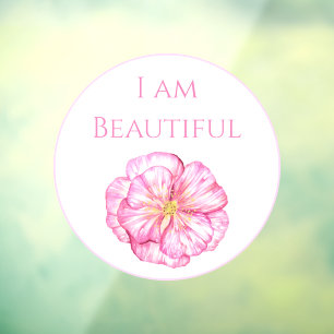 I am Beautiful Floral Pink