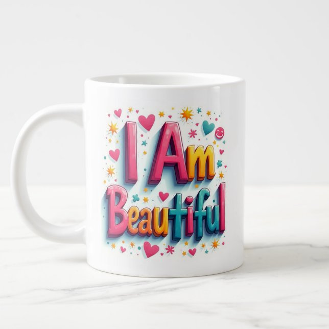 I am beautiful large coffee mug (Left)
