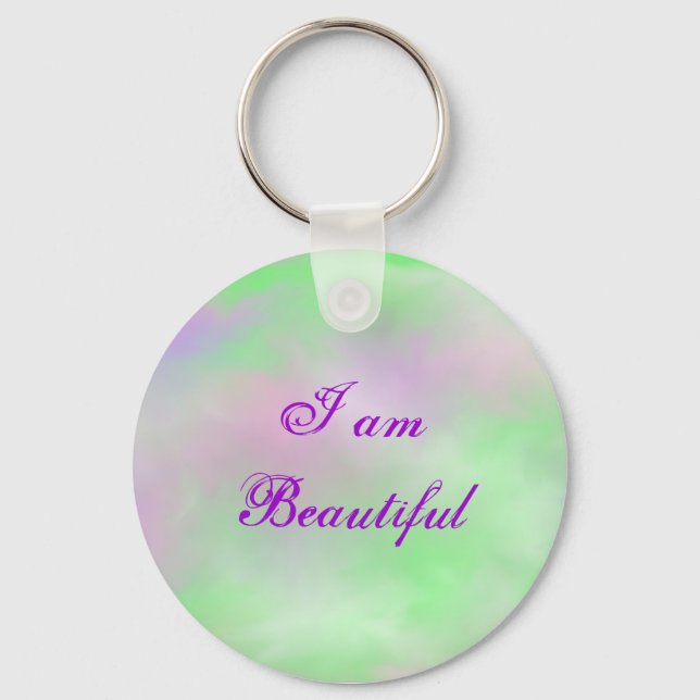 I am Beautiful (Soft Beauty) Key Ring (Front)