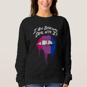 I Am Bisexual Bi Sayings Bi Pride Quotes LGBTQ Sweatshirt