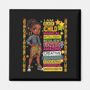 I Am Black Child History Month African American Ki Magnet