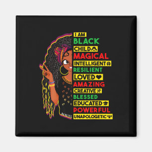 I Am Black Child History Month African American Ki Magnet