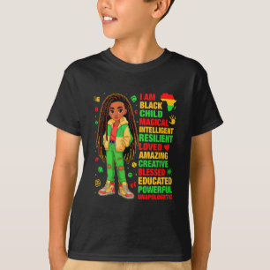 I Am Black Child History Month African American Ki T-Shirt