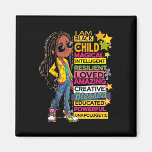 I Am Black Child History Month African American Yo Magnet