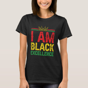 I Am Black Excellence History Month Confidence Kin T-Shirt