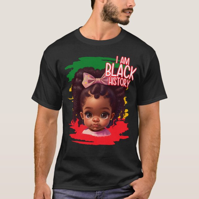 I AM Black History 2023 Black History Month BHM T-Shirt (Front)
