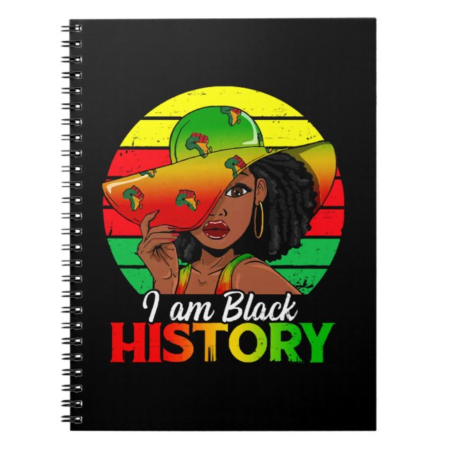I Am Black History African America Notebook (Front)