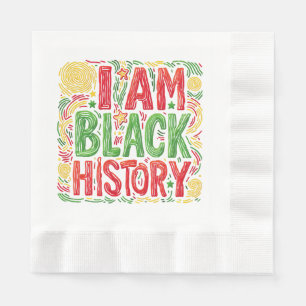 I Am Black History - Black Activism Napkin