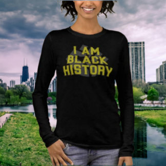 I Am Black History – Black Fist Long Sleeve Tri-Blend Shirt