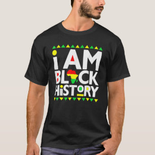 I Am Black History Black History Month 2023 Black T-Shirt